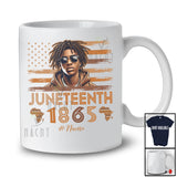 Personalized Custom Name Juneteenth 1865; Amusing Black History Custom Name Afro Men; African T-Shirt