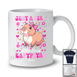 Personalized Custom Name Just A Girl Who Loves Capybaras; Amusing Flower Floral Capybara T-Shirt