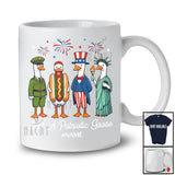 Personalized Custom Name Just A Patriotic Goose; Humorous 4th Of July American Goose Liberty T-Shirt