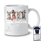 Personalized Custom Name Just A Spooky Chihuahua; Horror Halloween Witch Skeleton Chihuahua T-Shirt