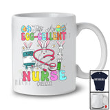 Personalized Custom Name Just An Egg-cellent Nurse; Joyful Easter Excellent 3 Bunnies Nurse Tools T-Shirt