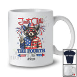 Personalized Custom Name Just Chill The Fourth Out; Lovely 4th Of July US Flag Raccoon; Patriotic T-Shirt