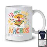 Personalized Custom Name Just Here For The Nachos; Humorous Cinco De Mayo Mexican Men Nacho T-Shirt