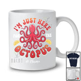 Personalized Custom Name Just Here For The Octopus; Joyful Seafood Boil Party Fishing Food T-Shirt