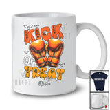 Personalized Custom Name Kick Or Treat; Humorous Halloween Boxing Glover Player; Sport Team T-Shirt