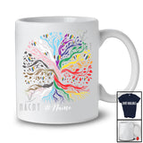 Personalized Custom Name LGBTQ Hearts Tree Rainbow; Lovely LGBT Pride Gay Ally T-Shirt