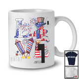 Personalized Custom Name LOVE, Joyful 4th Of July Pilot Firecracker, American Patriotic T-Shirt