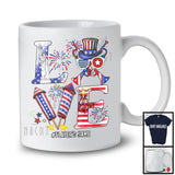 Personalized Custom Name LOVE, Joyful 4th Of July Trumpet Player, Musical Instrument Patriotic T-Shirt