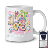 Personalized Custom Name LOVE; Lovely Back To School First Day Tools Coquette; Students T-Shirt