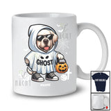 Personalized Custom Name Labrador Retriever Boo Ghost Cosplay; Lovely Halloween Animal Sunglasses T-Shirt