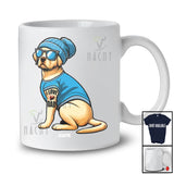 Personalized Custom Name Labrador Retriever I Love Dad; Lovely Father's Day Tattooed on Hand T-Shirt