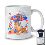 Personalized Custom Name Labrador Retriever Relax Wait For 4th of July; Lovely US Flag Patriotic T-Shirt