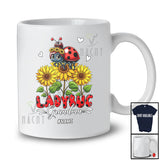 Personalized Custom Name Ladybug Grandma; Adorable Mother's Day Sunflowers Ladybug; Family T-Shirt