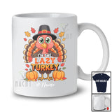 Personalized Custom Name Lazy Turkey; Lovely Thanksgiving Pilgrim Turkey Pumpkin; Family T-Shirt