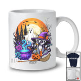 Personalized Custom Name Lemur Witch; Creepy Halloween Moon Boo Ghost Wild Animal Lover T-Shirt