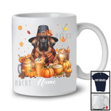 Personalized Custom Name Leonberger Coffee Smoothie, Lovely Thanksgiving Pumpkin Drinks T-Shirt
