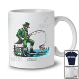 Personalized Custom Name Leprechaun Fishing; Amusing St. Patrick's Day Irish Family Group T-Shirt