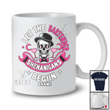 Personalized Custom Name Let The Bartender Shenanigans Begin; Sarcastic Halloween Costume Skull T-Shirt
