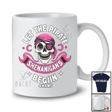 Personalized Custom Name Let The Pirate Shenanigans Begin; Sarcastic Halloween Costume Skull T-Shirt