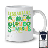 Personalized Custom Name Librarians Love Shenanigans; Proud St. Patrick's Day Jobs Shamrock T-Shirt