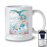 Personalized Custom Name Life Is Better Under The Sea; Lovely Summer Mermaid; Girls Family T-Shirt
