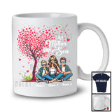 Personalized Custom Name Like Mother Son, Happy Mother's Day Heart Tree Two Son, Family T-Shirt