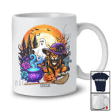 Personalized Custom Name Lion Witch; Creepy Halloween Moon Boo Ghost Wild Animal Lover T-Shirt