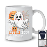 Personalized Custom Name Little Boo; Lovely Halloween Moon Costume Boo Ghost; Family T-Shirt