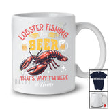 Personalized Custom Name Lobster Fishing And Beer; Humorous Drinking Fishing; Fisherman Drunker T-Shirt