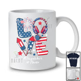 Personalized Custom Name Love Dispatcher; Proud 4th Of July American Flag; Patriotic Jobs T-Shirt