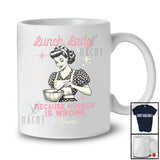 Personalized Custom Name Lunch Lady Because Murder Is Wrong; Humorous Women Proud Jobs T-Shirt