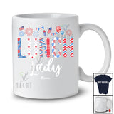 Personalized Custom Name Lunch Lady; Amazing 4th Of July US Flag Patriotic; Jobs Proud T-Shirt