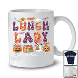 Personalized Custom Name Lunch Lady; Humorous Halloween Cosplay Boo Ghost Pumpkin T-Shirt
