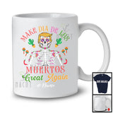 Personalized Custom Name Make Dia De Los Muertos Great Again; Colorful Sugar Skull President T-Shirt