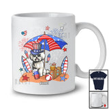 Personalized Custom Name Maltese Relax Wait For 4th of July; Lovely US Flag Patriotic T-Shirt