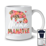 Personalized Custom Name Mama Manatee; Lovely Mother's Day Manatee Leopard Floral; Family T-Shirt