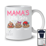 Personalized Custom Name Mama's Little Sh*ts, Humorous Mother's Day Poops, Family Group T-Shirt