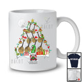 Personalized Custom Name Mandolin Christmas Tree; Lovely Gnome Musical Instruments Player T-Shirt