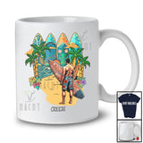 Personalized Custom Name Men Go Surfing; Joyful Summer Vacation Surfer; Hawaiian Family T-Shirt