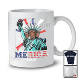 Personalized Custom Name Merica, Humorous 4th Of July Liberty Dachshund Owner, Patriotic T-Shirt
