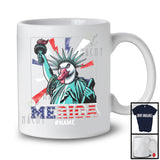 Personalized Custom Name Merica, Humorous 4th Of July Liberty Goose, Farmer Patriotic Group T-Shirt