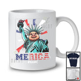 Personalized Custom Name Merica, Humorous 4th Of July Liberty Pig, Farmer Patriotic Group T-Shirt