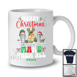 Personalized Custom Name Merry Christmas Make Them All; Lovely Three Bartender Tools; Jobs T-Shirt