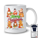 Personalized Custom Name Merry Christmas; Lovely Collection Gnomes Bourbon; Drinking Drunker T-Shirt