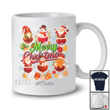 Personalized Custom Name Merry Christmas; Lovely Collection Gnomes Wine; Drinking Drunker T-Shirt