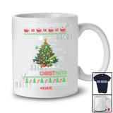 Personalized Custom Name Merry Christmath; Joyful Christmas Tree Math; Sweater Students Teacher T-Shirt