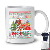 Personalized Custom Name Merry Dachsmas; Amazing Christmas Lights Sweater Dachshund Santa T-Shirt