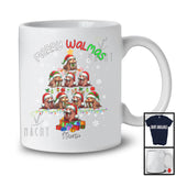 Personalized Custom Name Merry Walmas; Adorable Christmas Tree Santa Walrus; Animal Lover T-Shirt