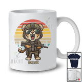 Personalized Custom Name Military Tiger Veteran; Lovely Tiger Lover Soldier Army Proud T-Shirt