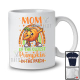 Personalized Custom Name Mom Of Cutest Pumpkin; Lovely Thanksgiving Dabbing Rainbow Family T-Shirt